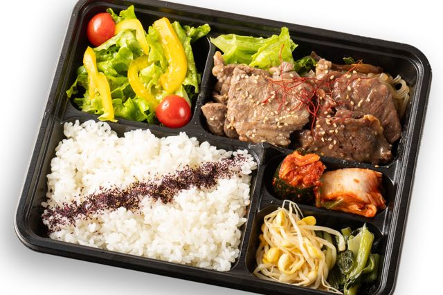 やわらかハラミ＆国産和牛カルビの合盛り御膳（京風焼肉タレ）