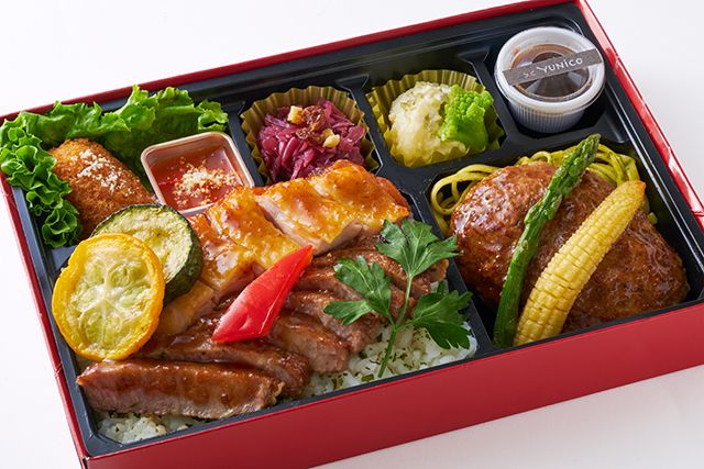 【北新地イタリアンBOX】ステーキ＆チキンロースト＆ハンバーグ～シャリアピンソース～