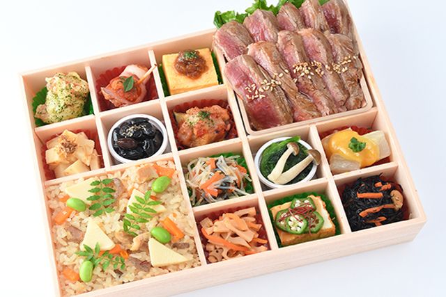 彩り ステーキ御膳