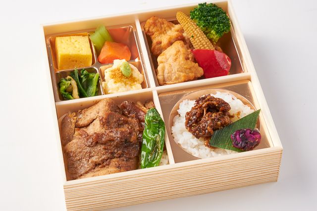豚肉の生姜焼きと若鶏の唐揚げ
