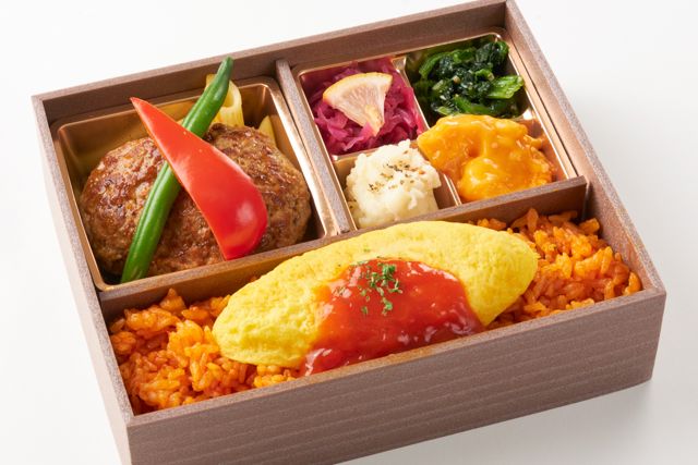 完熟トマトのオムライス ＆ シャリアピンハンバーグ