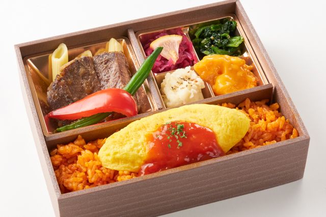 完熟トマトのオムライス ＆ シャリアピン牛ステーキ