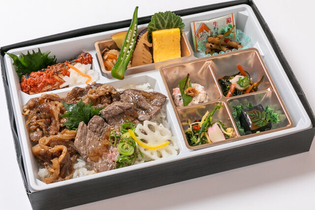 球磨川御膳－二種の厳選牛食べ比べ－