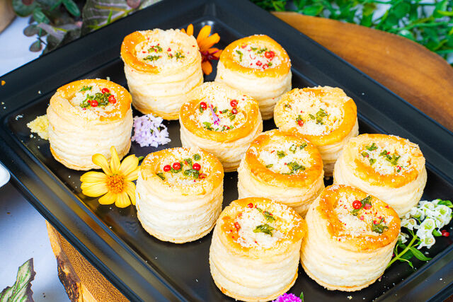 季節野菜のミニキッシュ