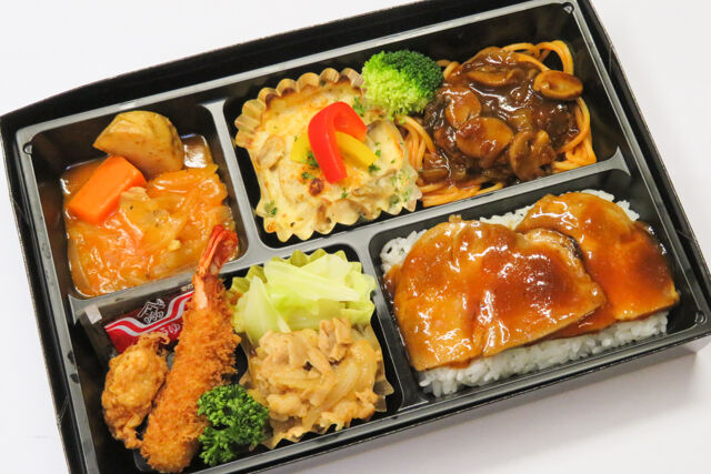 覚瑛古典洋食弁当・ローストポーク丼風添え デミグラスソース