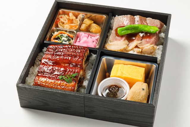 牛ロースステーキと鰻の特選御膳