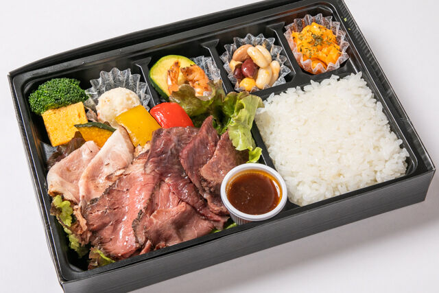 厳選ブラックアンガスサーロインステーキ＆ローストポーク＆ローストビーフ