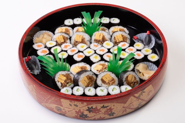 寿司盛り巻物