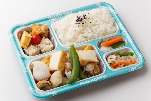 海鮮豆腐と野菜の塩だれ弁当