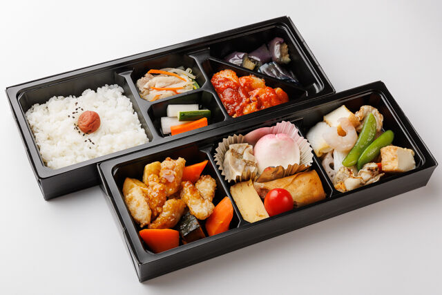 【豪華2段】白身魚の甘酢あんかけ＆海鮮豆腐と野菜の塩だれ