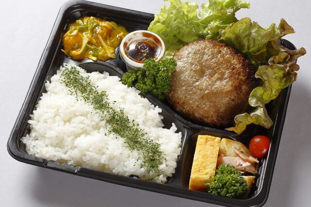 牛100％の肉々しいハンバーグ弁当 和風ソース