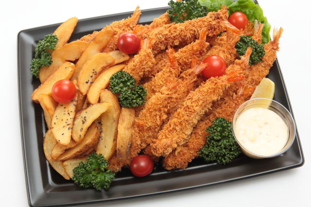 エビフライ&フライドポテト盛り合わせ