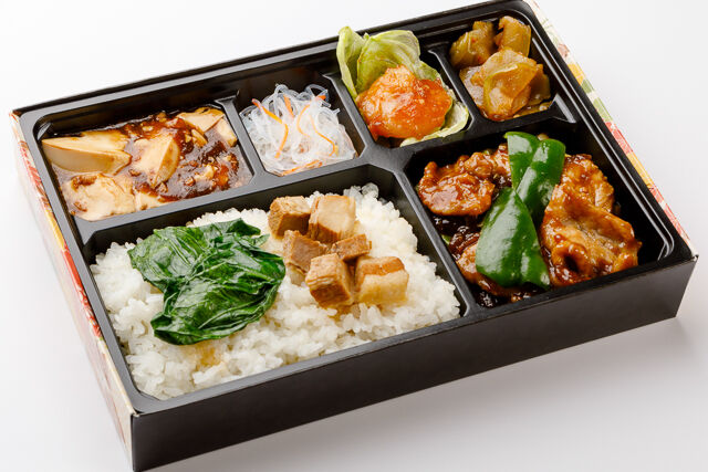 回鍋肉と麻婆豆腐弁当