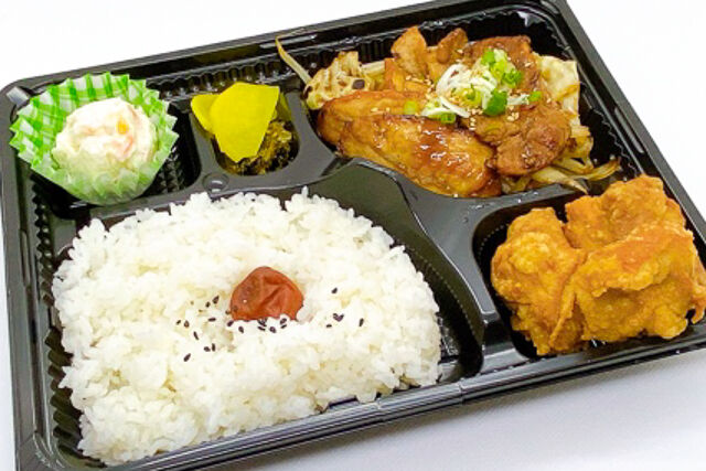 唐揚げ＆豚の生姜焼き弁当
