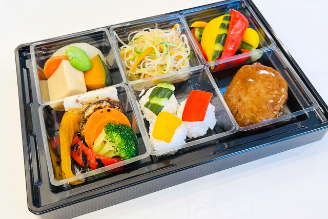 ヴィーガン弁当 手毬＆豆腐ハンバーグ