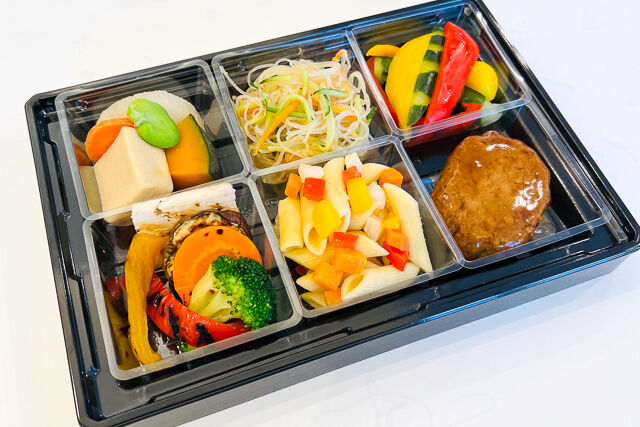 ベジタリアン弁当 ペンネ＆豆腐ハンバーグ