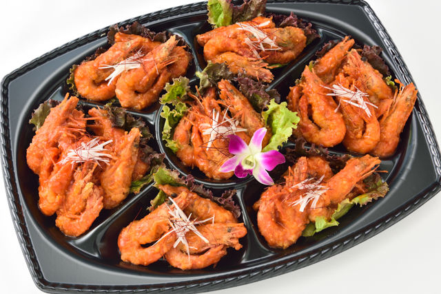 大きなえびのチリソース