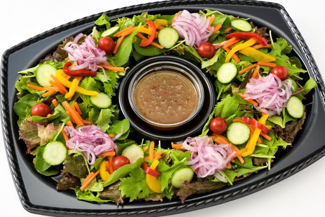 彩り野菜のリースサラダ ～イタリアンドレッシング～