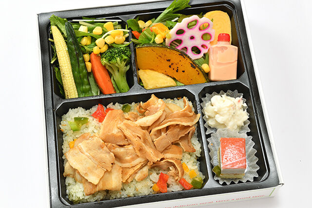 10種野菜のポークジンジャー弁当