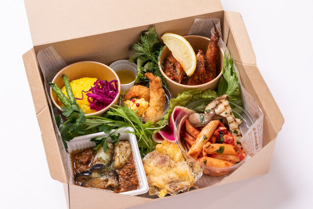 お一人様オードブルBOX～エビフライ＆チキンケバブグリル