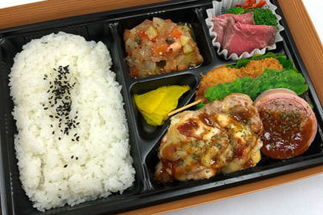 豚ヒレ肉のチーズ焼き弁当