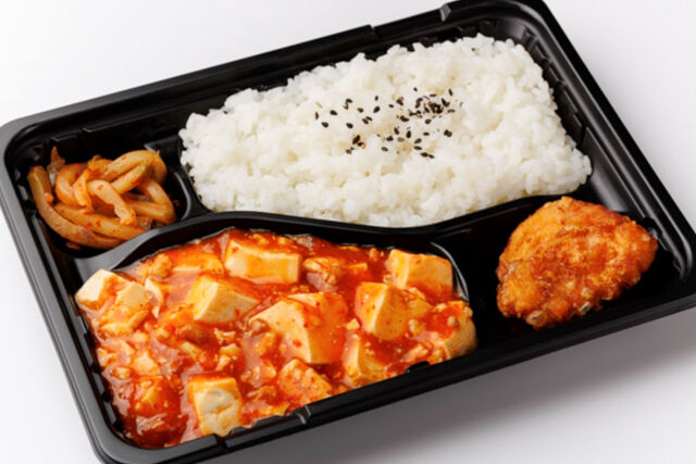 唐揚げと激うま麻婆弁当