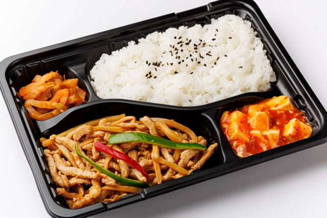 （麻婆豆腐付き）人気！青椒肉絲弁当