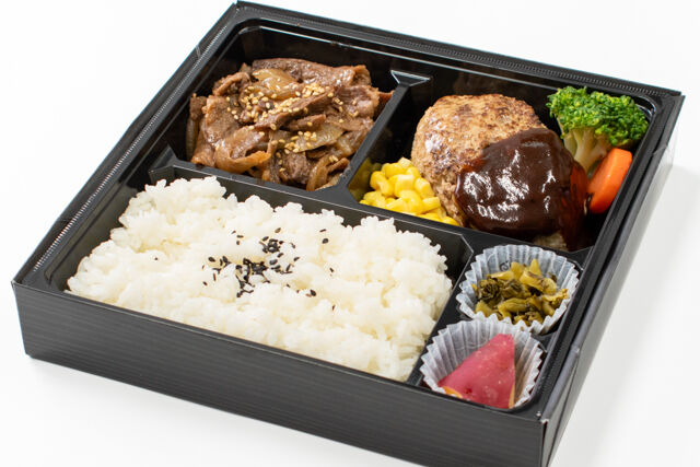 黒毛和牛焼肉＆手ごねハンバーグ弁当