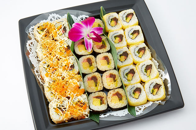 3種のロール寿司盛り合わせ