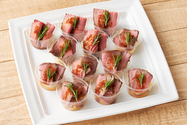 贅沢ローストビーフ シャリアピンソース ～マッシュポテト添え～