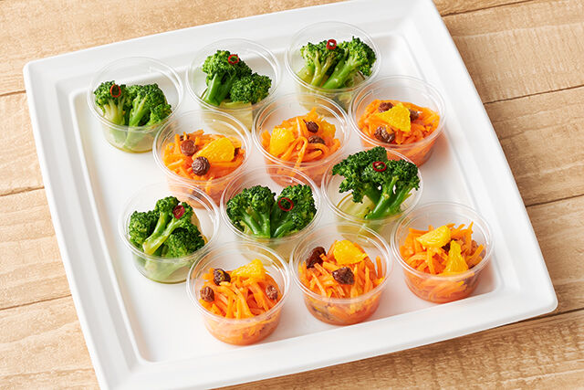 【前菜MIX】ブロッコリーペペロンチーノ＆キャロットラペ