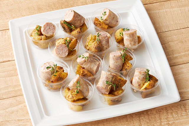 サルシッチャとアンチョビローストポテト