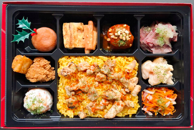 【12月限定】スペイン料理屋がつくる炙りチキンパエリアのクリスマス弁当（ケーキ付き）