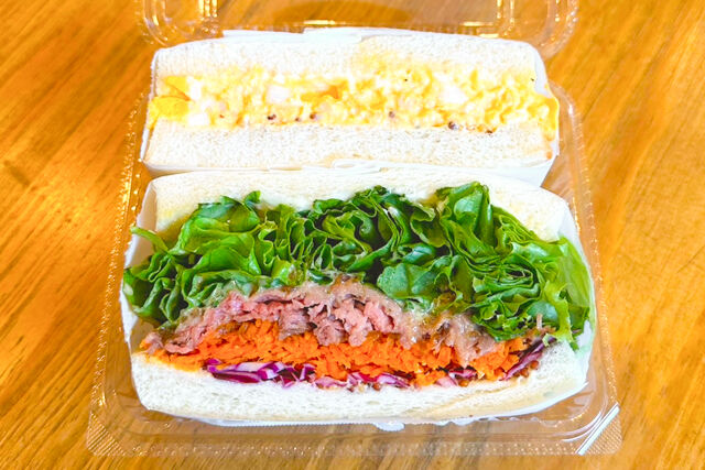 ローストビーフサンド＆たまごサンド