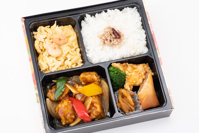 酢豚＆餡かけ海老玉特製弁当
