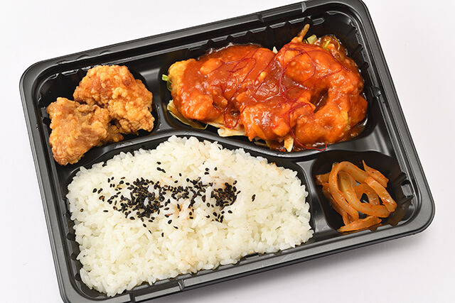 イカのチリソース弁当