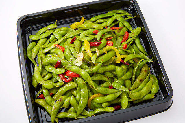 枝豆のペペロンチーノ