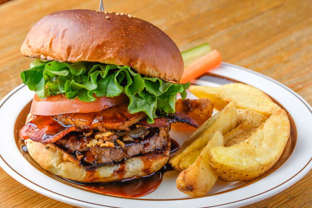 ハワイアンテリヤキバーガープレート