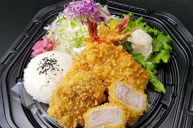 極上熟成ヒレかつ2枚＆海老ふりゃあ2本