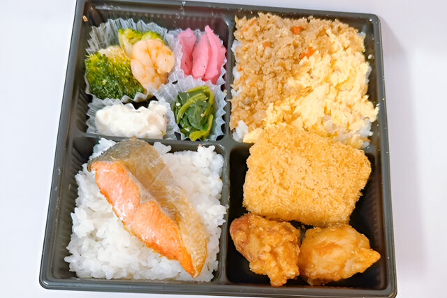 ボリューム弁当【海老カツと海老＆ブロッコリー炒め】