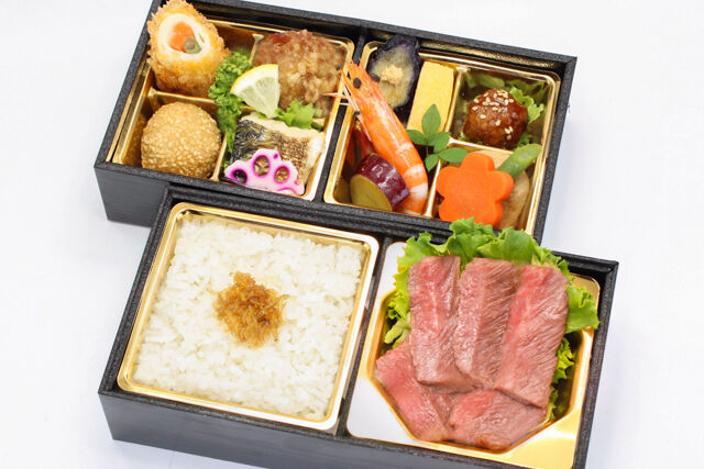 熊本県産A5ステーキ 彩御膳 ちりめん山椒ご飯「瑠香」（りゅうこう）No.59-1