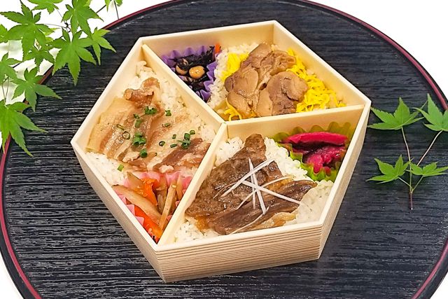 柔豚（やわらとん）×東京しゃも×秋川牛弁当ー東京ブランド巡りシリーズー