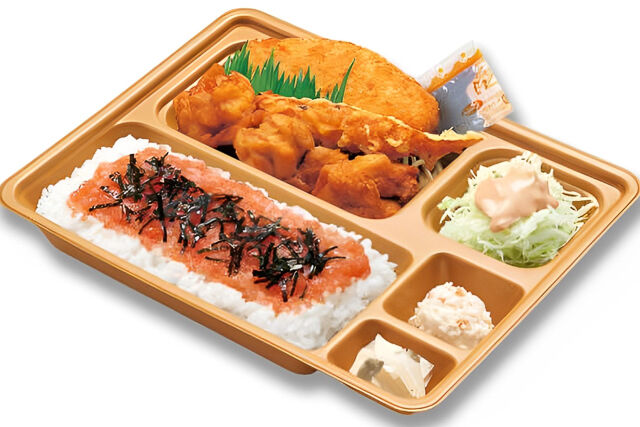 「かまどや弁当」のカラ・めんたい弁当