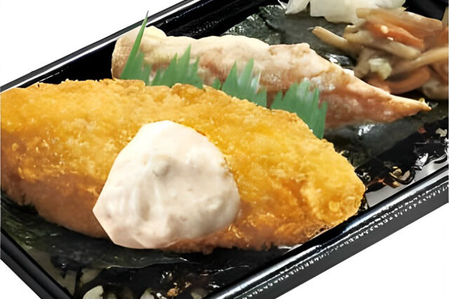 「かまどや弁当」の のりタルタル弁当