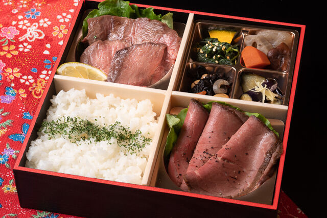 和牛ヒレ肉とローストビーフ御膳