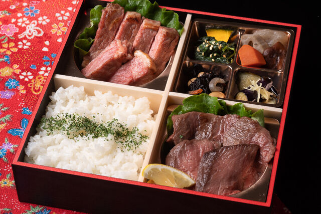 特選サーロインステーキと国産牛ヒレステーキ御膳