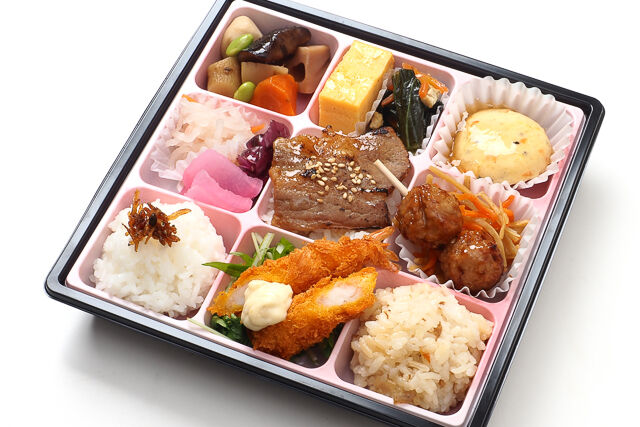 九割和風幕の内【牛焼肉御飯】