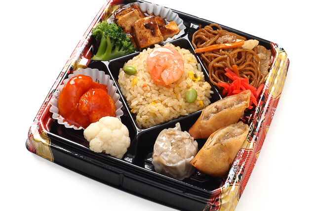 中華幕の内【海老炒飯／焼きそば／麻婆＆エビチリ】