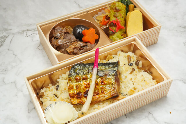 【熨斗対応可】八十吉流幕の内弁当 ～鯖の文化干しと牛肉のすき焼き～