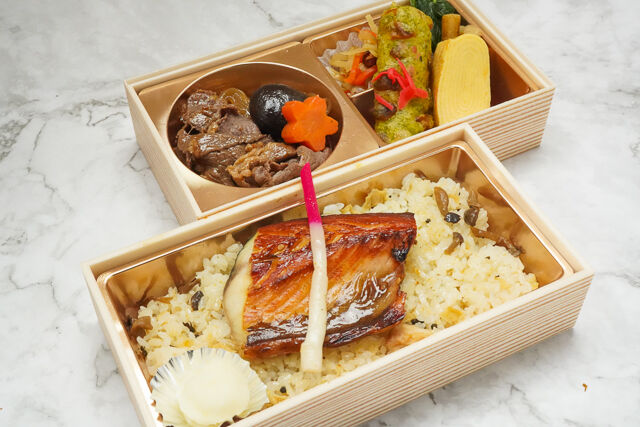【熨斗対応可】八十吉流幕の内弁当 ～鯖のみりん干しと牛肉のすき焼き～